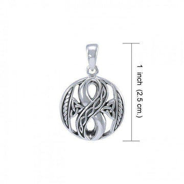 Endless Inspiration ~ Celtic Knotwork Infinity Sterling Silver Pendant TPD3384